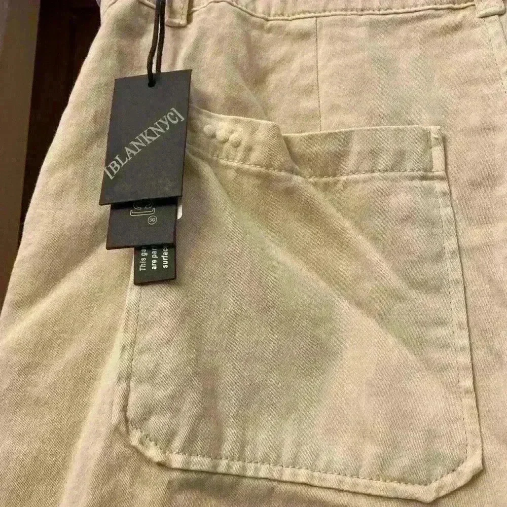 Blanknyc Twill Paperbag Shorts Ivory Sz 31 Far Away NWT - Picture 7 of 8